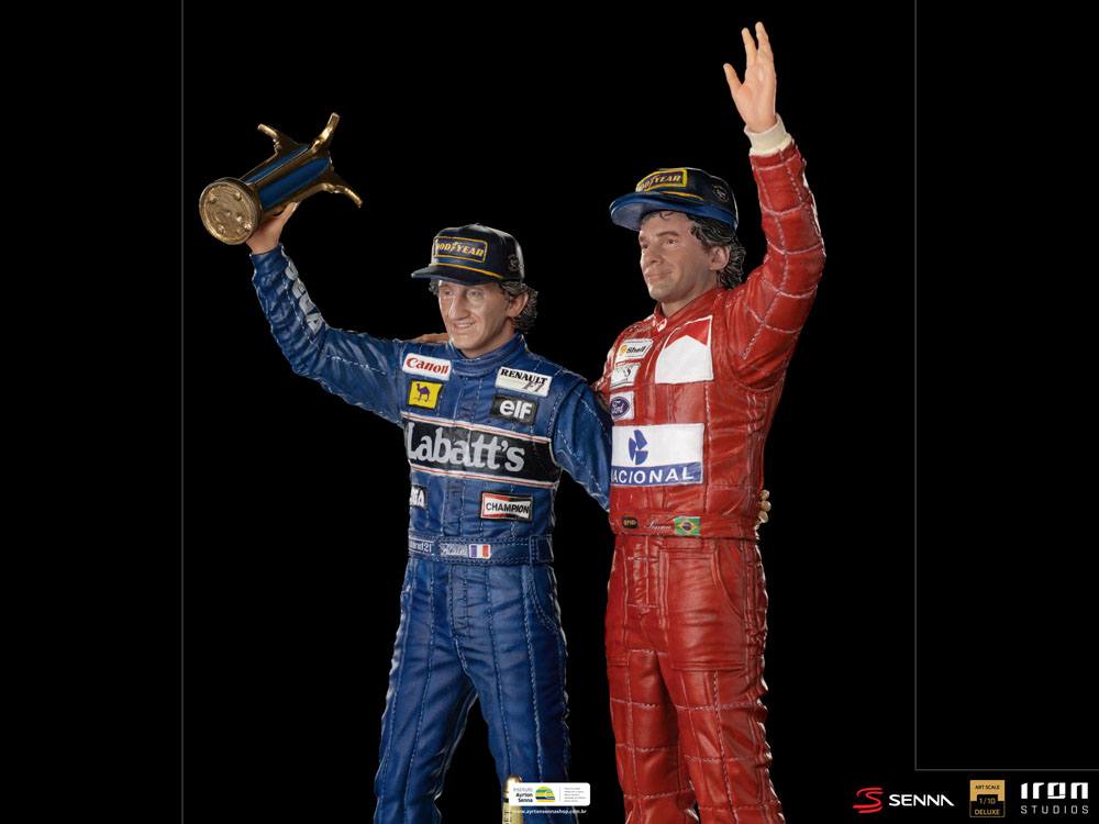 Ayrton Senna Deluxe Art Scale Statue 1/10 Alain Prost &amp; Ayrton Senna (The Last Podium 1993) 27 cm