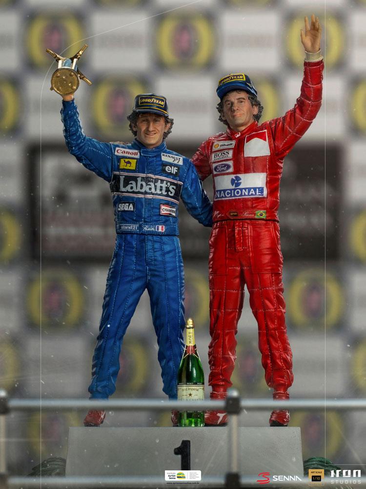 Ayrton Senna Deluxe Art Scale Statue 1/10 Alain Prost &amp; Ayrton Senna (The Last Podium 1993) 27 cm