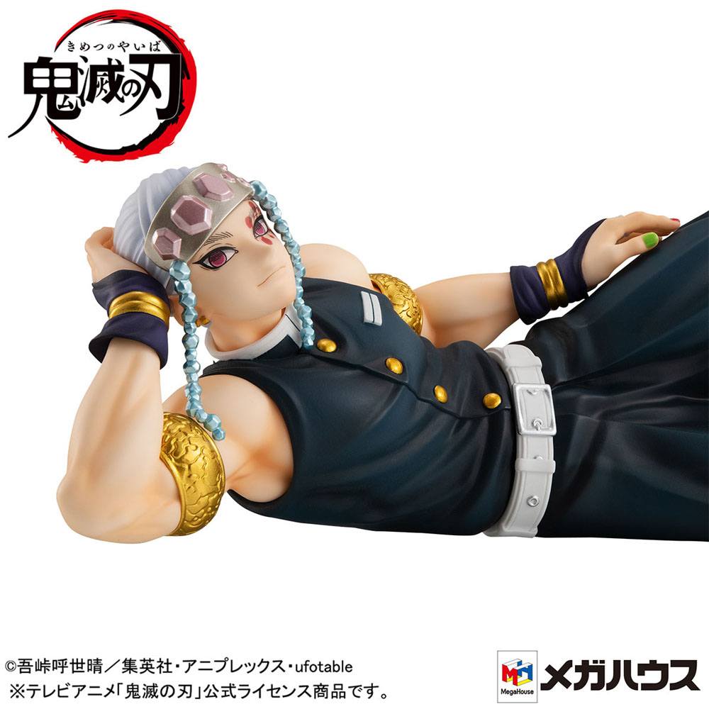 Demon Slayer Kimetsu no Yaiba G.E.M. PVC Statue Uzui-san Palm Size Edition Deluxe 19 cm