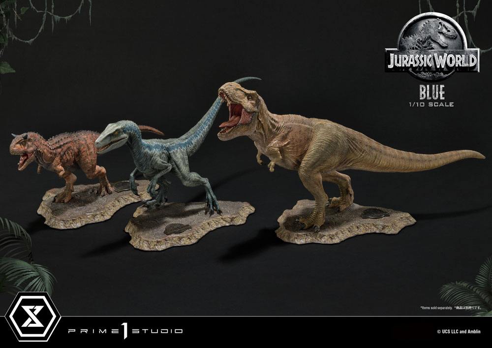 Jurassic World: Fallen Kingdom Prime Collectibles Statue 1/10 Blue (Open Mouth Version) 17 cm