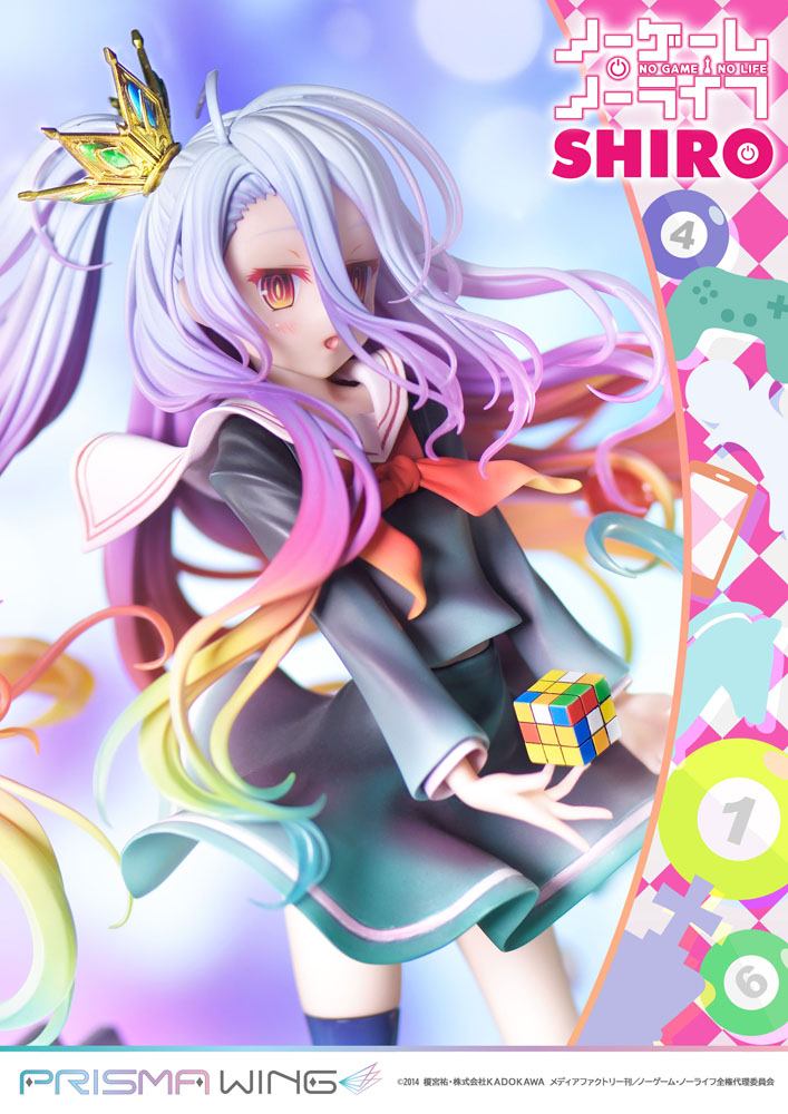 No Game No Life Prisma Wing PVC Statue 1/7 Shiro 27 cm