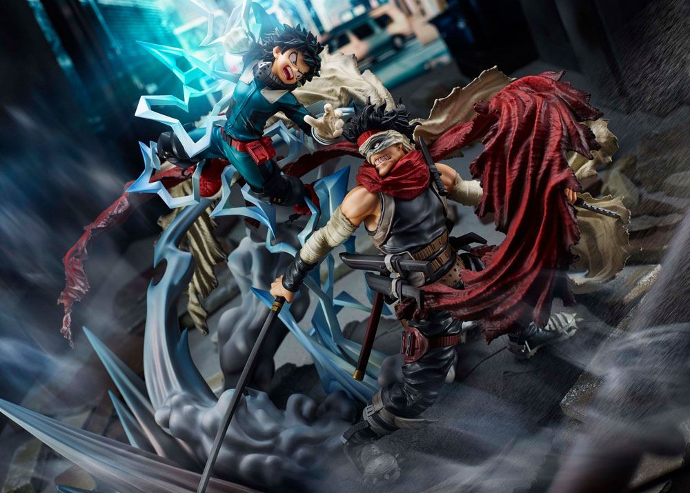 My Hero Academia PVC Statue Izuku Midoriya vs. Stain 30 cm